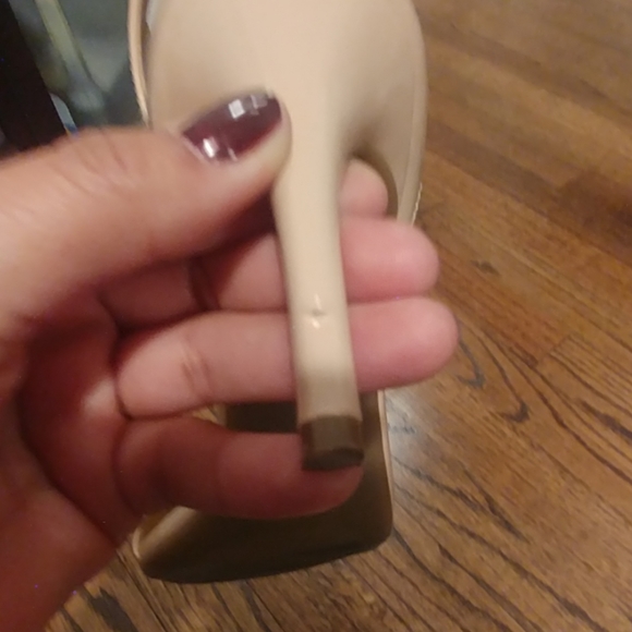 Nude Strappy Dress Sandals SZ9 - Picture 3 of 6